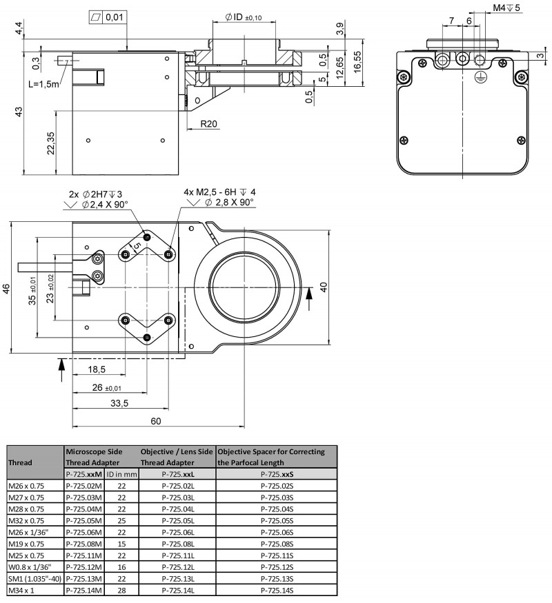 PI-P-725.xCDE2 PIFOC 长行程物镜扫描仪1