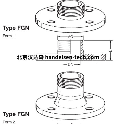 ELAFLEX FGN 法兰螺纹接头