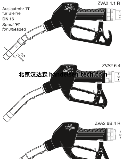 ELAFLEX HIBY 加油枪 ZVA Slimline 2